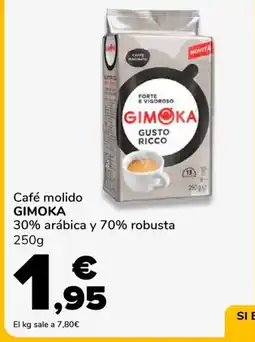 Supeco GIMOKA Café molido 30% arábica y 70% robusta oferta