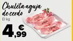 Supeco Chuleta aguja de cerdo oferta