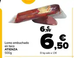 Supeco ATIENZA Lomo embuchado en taco oferta