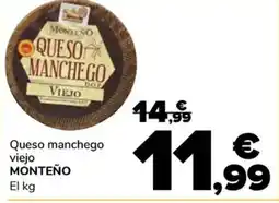 Supeco MONTEÑO Queso manchego viejo oferta
