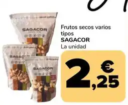 Supeco SAGACOR Frutos secos varios tipos oferta