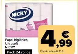 Supeco NICKY Papel higiénico Ultrasoft oferta