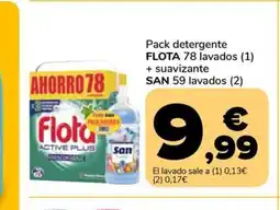 Supeco FLOTA, SAN Pack detergente oferta