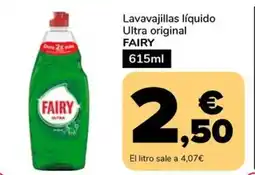 Supeco FAIRY Lavavajillas líquido Ultra original oferta