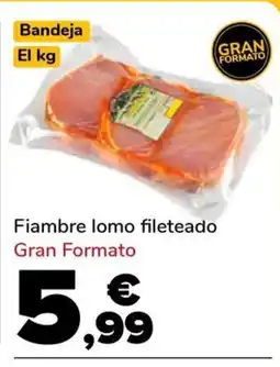 Supeco Fiambre lomo fileteado oferta