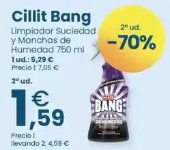 Clarel Cillit bang - limpiador suciedad y manchas de humedad oferta