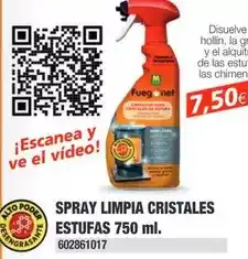 Coinfer Fuegonet - spray limpia cristales estufas oferta