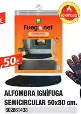 Coinfer Fuegonet - alfombra ignífuga semicircular 50x80 cm oferta