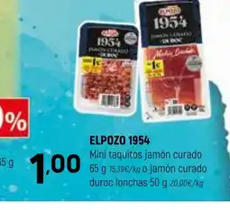 Coviran ELPOZO 1954 Mini taquitos jamón curado oferta