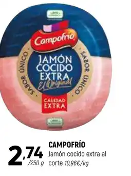 Coviran CAMPOFRÍO Jamón cocido extra al oferta