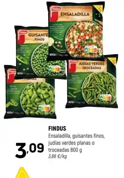 Coviran FINDUS Ensaladilla, guisantes finos, judías verdes planas o troceadas oferta