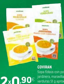 Coviran COVIRAN Sopa fideos con pollo, jardinera, maravillas o verduras oferta