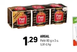 Coviran ARGAL Paté oferta