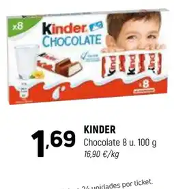 Coviran KINDER Chocolate oferta