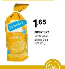 Coviran BICENTURY Tortitas maíz Nackis oferta