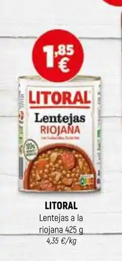 Coviran LITORAL Lentejas a la riojana oferta