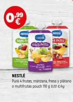 Coviran NESTLÉ Puré 4 frutas, manzana, fresa y plátano o multifrutas pouch oferta