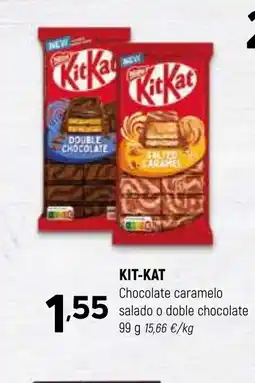 Coviran KIT-KAT Chocolate caramelo salado o doble chocolate oferta
