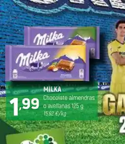 Coviran MILKA Chocolate almendras o avellanas oferta