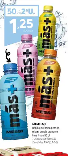 Coviran MASMESSI Bebida isotónica berries, miami punch, orange o lima limón oferta