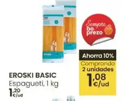 Eroski EROSKI Basic espagueti oferta