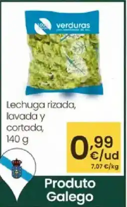 Eroski Lechuga rizada, lavada y cortada, oferta
