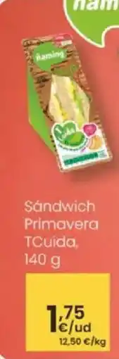 Eroski Sándwich Primavera TCuida oferta