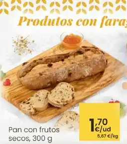 Eroski Pan con frutos secos oferta