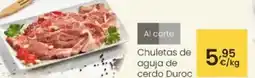 Eroski Chuletas de aguja de cerdo Duroc oferta