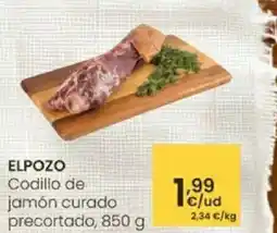 Eroski ELPOZO Codillo de jamón curado precortado oferta