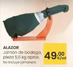 Eroski ALAZOR Jamón de bodega, pieza aprox oferta