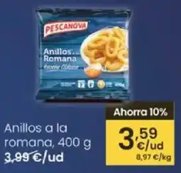 Eroski PESCANOVA Anillos a la romana oferta