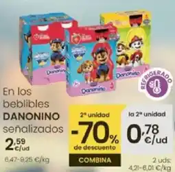 Eroski DANONINO En los beblibles oferta