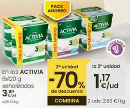 Eroski ACTIVIA En los señalizados oferta