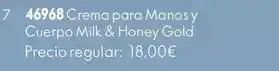 Oriflame Crema para manos y cuerpo milk & honey gold oferta