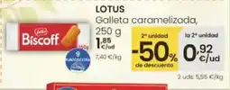 Eroski LOTUS Galleta caramelizada, oferta