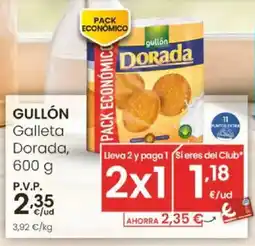 Eroski GULLÓN Galleta Dorada, oferta