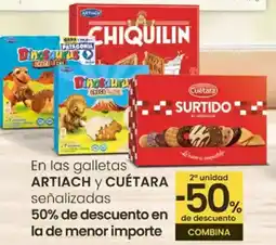 Eroski ARTIACH y CUÉTARA En las galletas señalizadas oferta