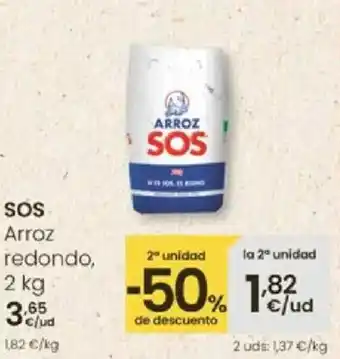 Eroski SOS Arroz redondo oferta