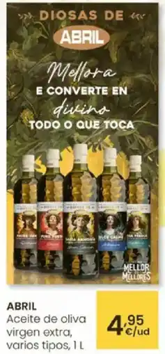 Eroski ABRIL Aceite de oliva virgen extra, varios tipos oferta