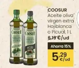Eroski COOSUR Aceite oliva virgen extra Hojiblanca o Picual oferta