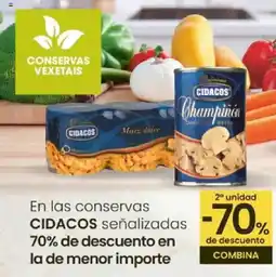 Eroski CIDACOS En las conservas señalizadas oferta