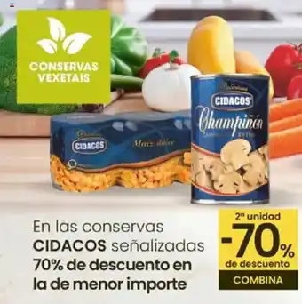 Eroski CIDACOS En las conservas señalizadas oferta