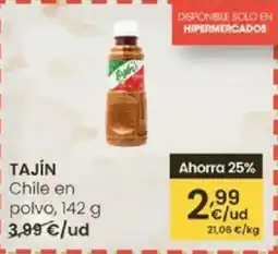 Eroski TAJÍN Chile en polvo oferta