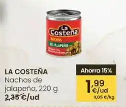 Eroski LA COSTEŇA Nachos de jalapeño oferta