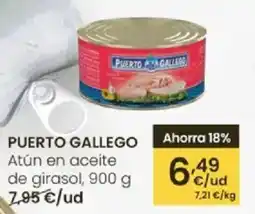 Eroski PUERTO GALLEGO Atún en aceite de girasol oferta