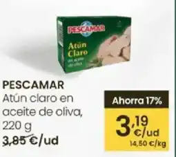 Eroski PESCAMAR Atún claro en aceite de oliva, oferta