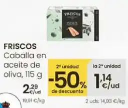 Eroski FRISCOS Caballa en aceite de oliva oferta