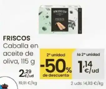 Eroski FRISCOS Caballa en aceite de oliva oferta