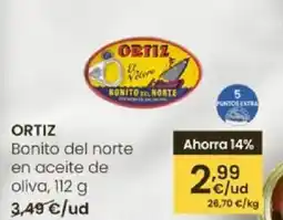 Eroski ORTIZ Bonito del norte en aceite de oliva oferta